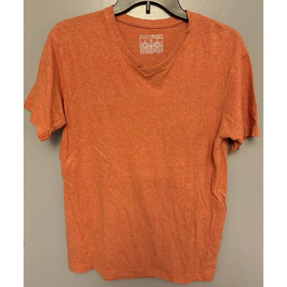 Straightfaded Women’s T-Shirt  Lite Orange Size Large.
